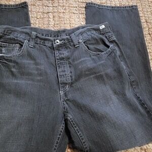 jf J.Ferrar Men's Straight Jeans - Charcoal Gray Wash Made In Italy 34x30